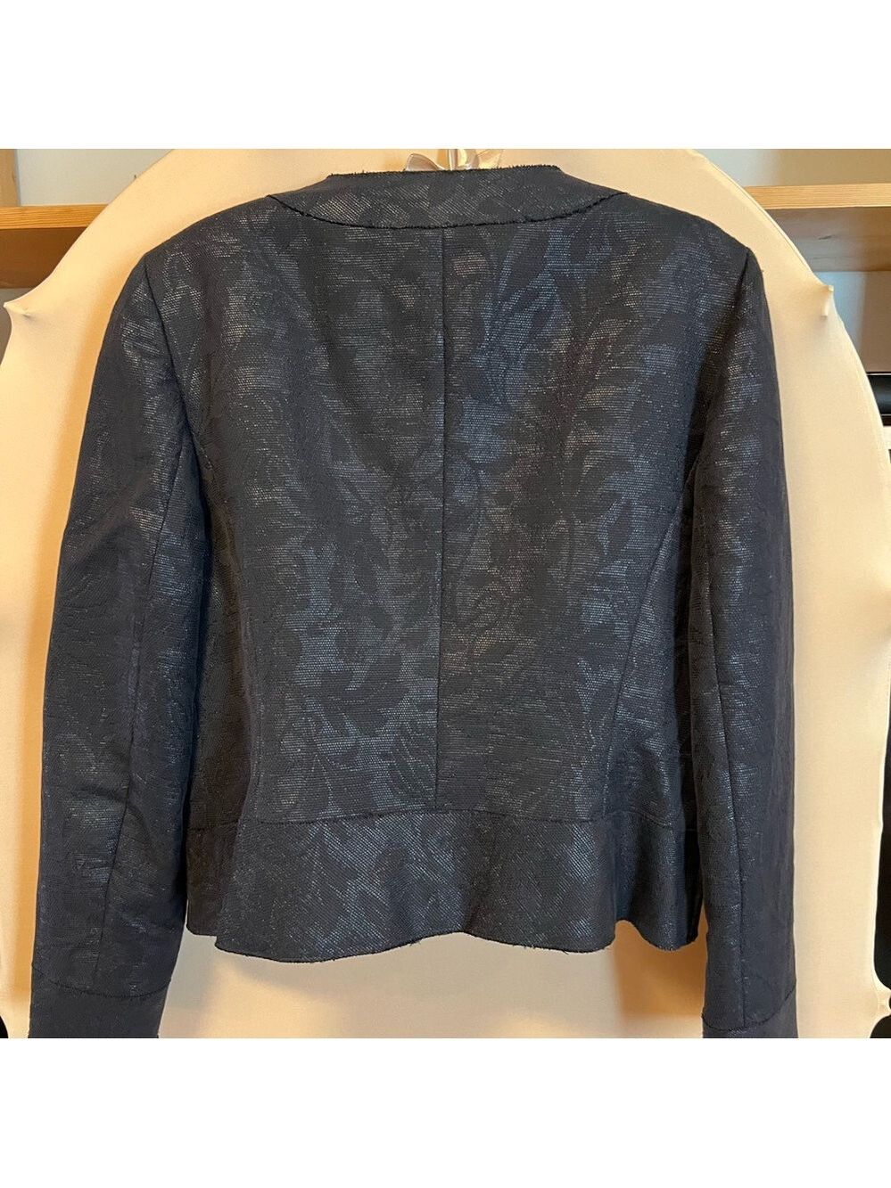 Talbots Jacquard Cropped Jacket - Picture 2 of 7